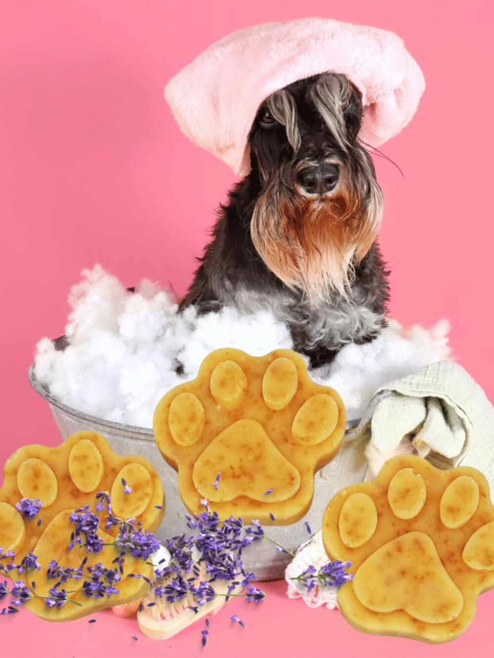 Phat Bath & Body Whole Milk, Oatmeal & Honey Fur Baby Paw Print Soap - Lavender